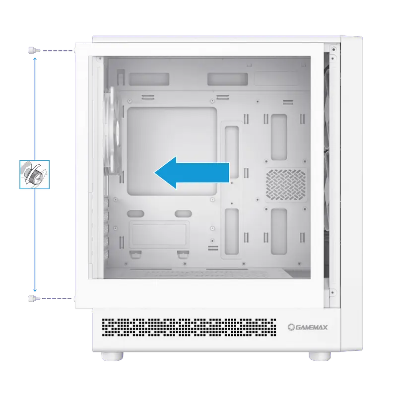 Компьютерный корпус Gamemax FOCUS MW Mini-Tower Белый
