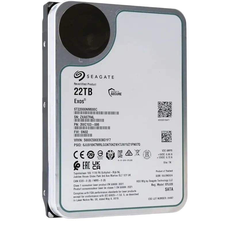 Жесткий диск Seagate Exos EXOS 22 ТБ