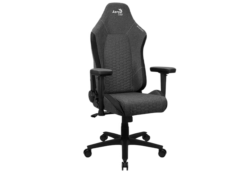 Scaun Gaming AeroCool Crown AeroWeave Textil Negru