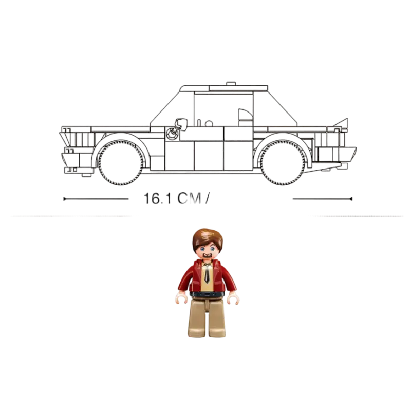 Constructor Sluban Model Bricks - 2002 Classic Car Alb