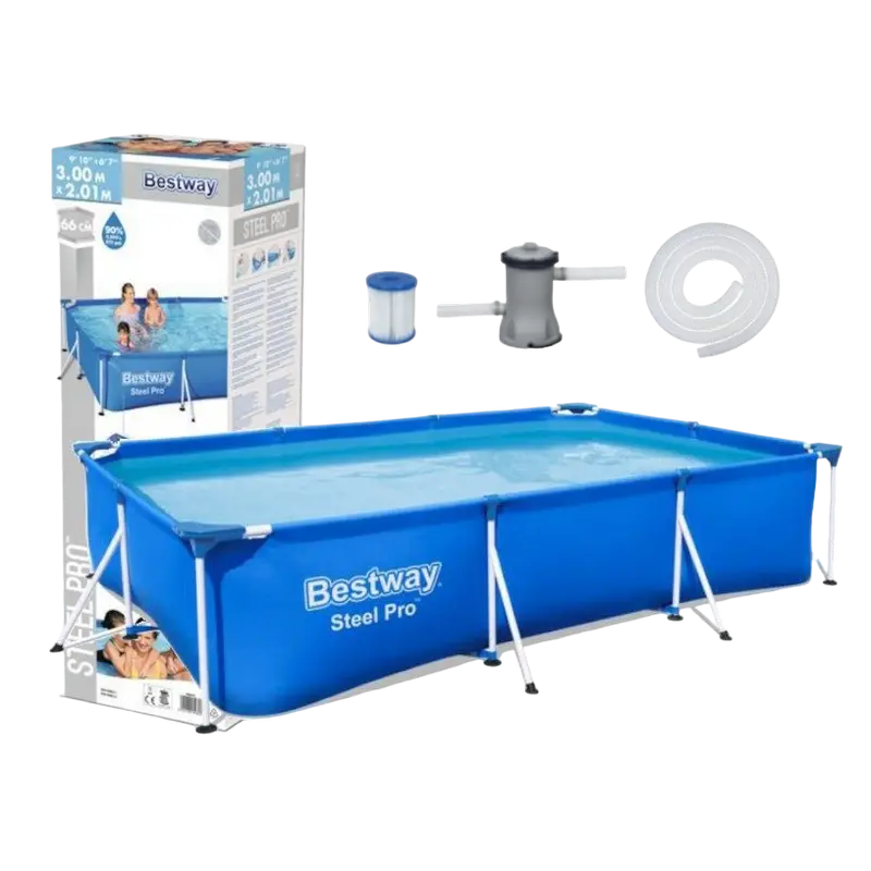 Каркасный бассейн Bestway Steel Pro Синий