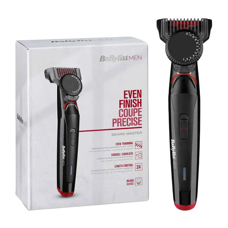 Мужской Триммер BaByliss Beard Master Чёрный
