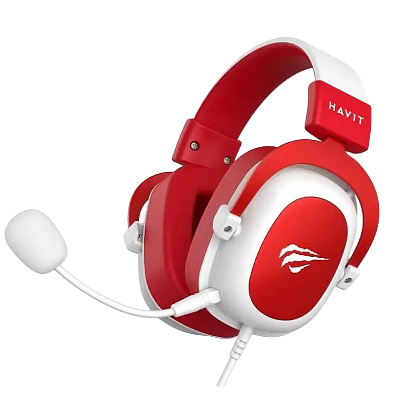 Наушники Havit H2002d Белый Красный