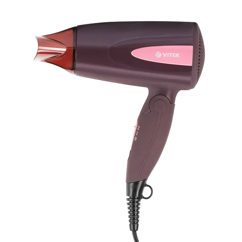 Компактный фен VITEK VT-2261 Бордовый