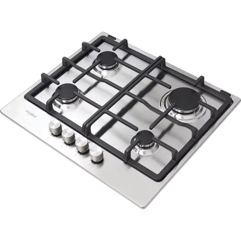 Газовая варочная панель Whirlpool TKRL 660 IX Нержавеющая сталь