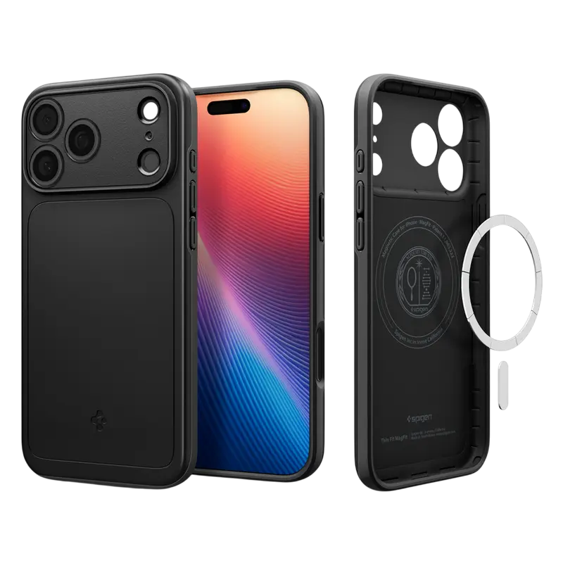 Чехол Spigen Apple iPhone 17 Pro Thin Fit Magsafe Thin Fit Mag Magsafe Чёрный