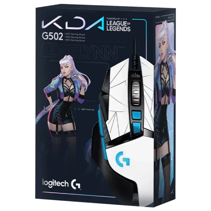 Игровая мышь Logitech G502 Hero Проводное Черный/Белый