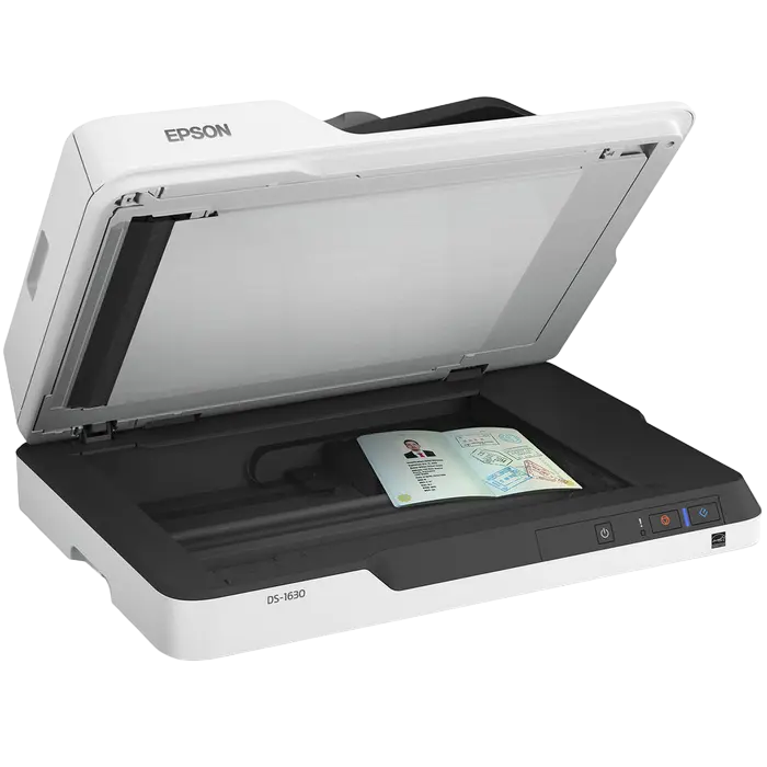 Планшетный, двухсторонний ADF Epson WorkForce DS-1630 A4 Серый