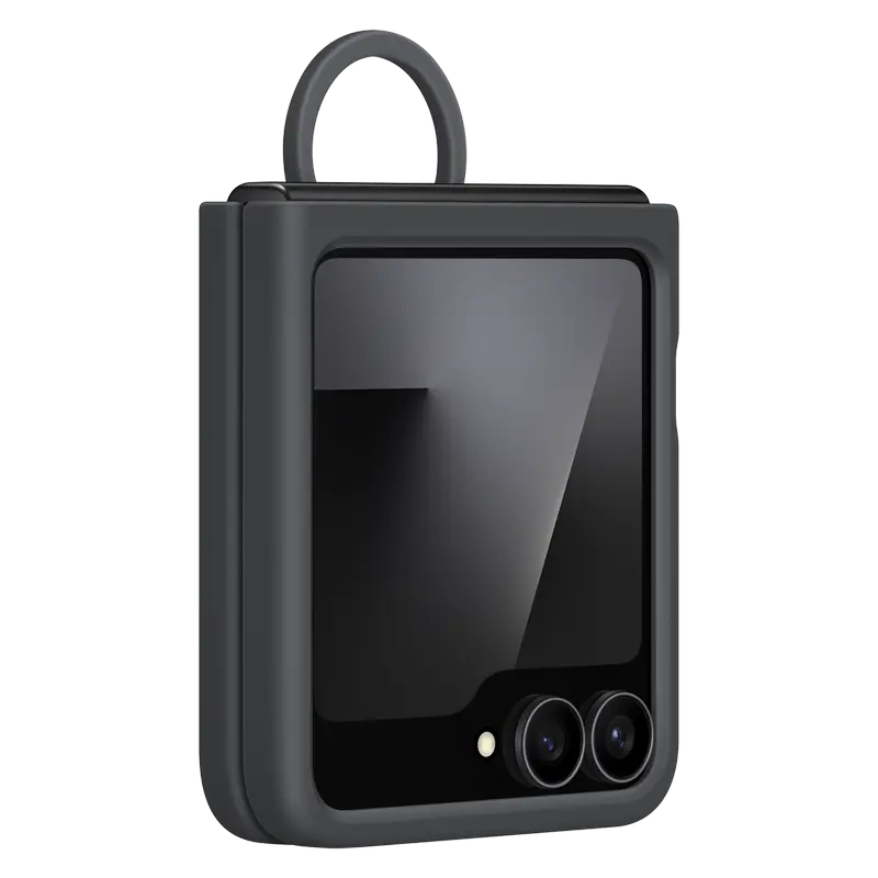 Чехол Samsung Galaxy Flip 7 SE Silicone Case Силиконовый Чехол Чёрный