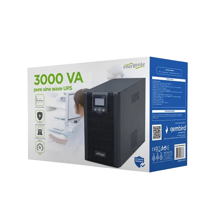 Sursă de alimentare neîntreruptibilă Gembird EnerGenie EG-UPS-PS3000-01 Negru