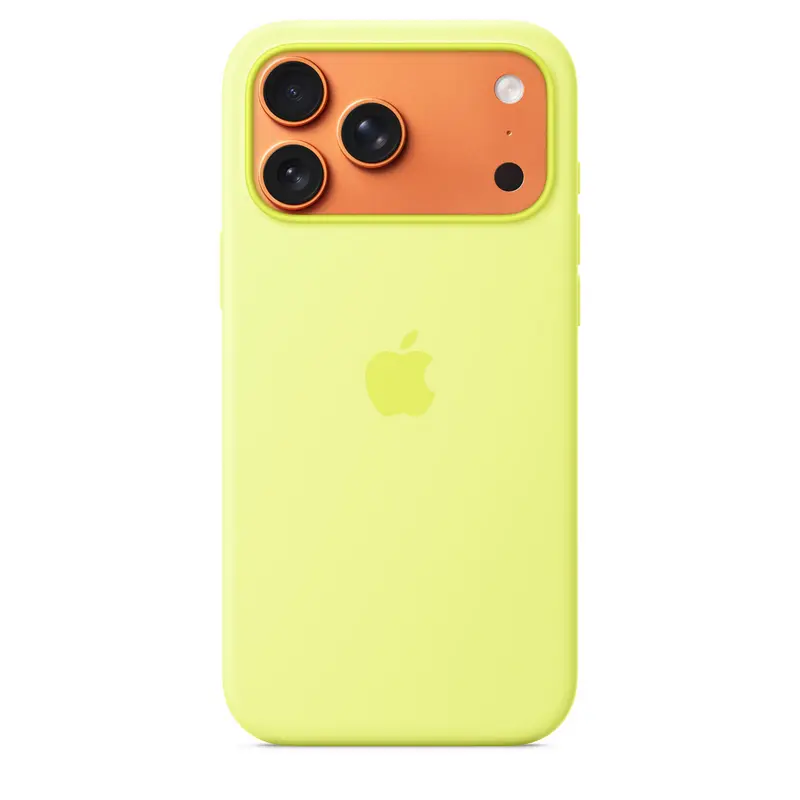 Чехол Apple iPhone 17 Pro Max Silicone Case with MagSafe A3560 Silicone Case with MagSafe Neon Yellow