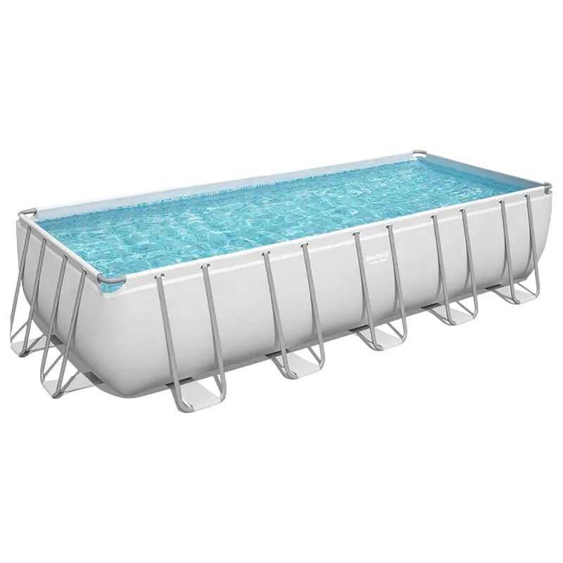 Каркасный бассейн Bestway Power Steel Серый