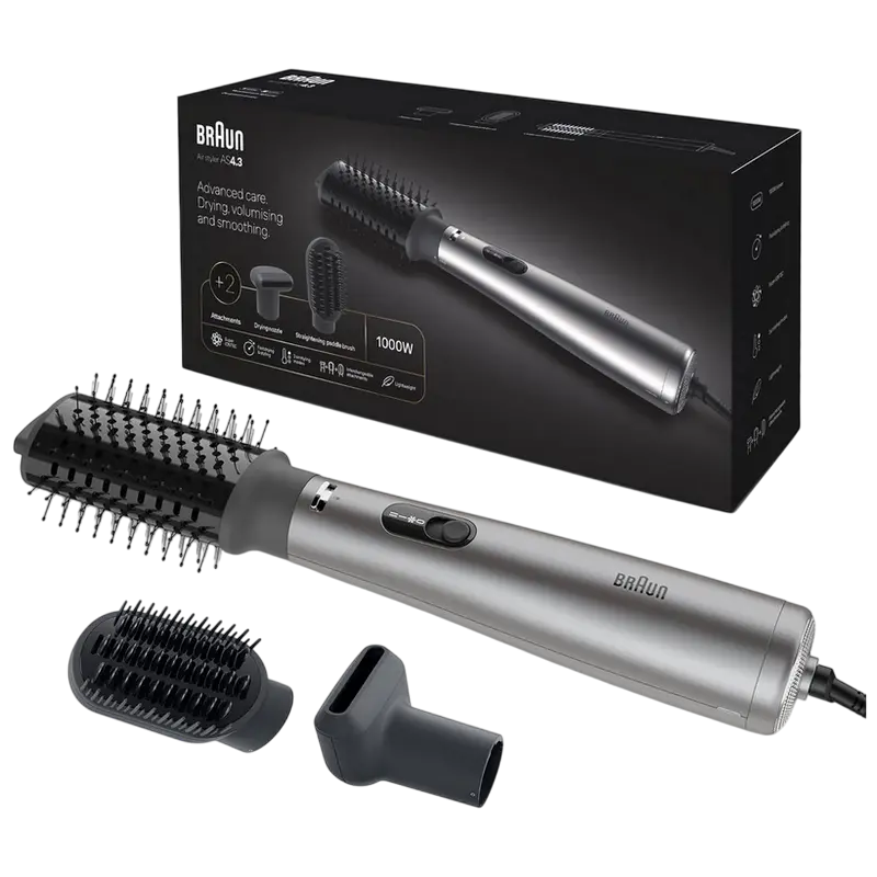 Фен-щётка Braun AS4.3 Серебристый