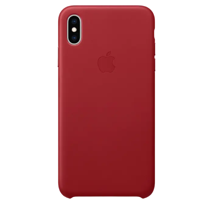Husă Apple iPhone XS Max Leather Case Husa din piele Roșu