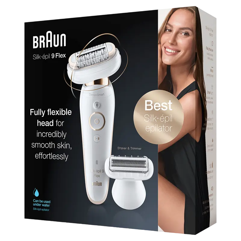 Epilator Braun SES9002 3D Alb
