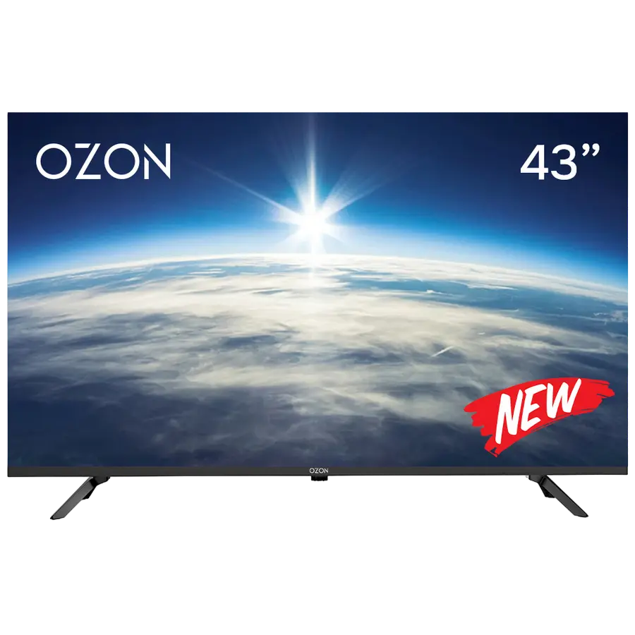 43" LED SMART Телевизор OZON H43S7000R Черный