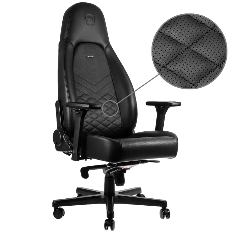Игровое кресло Noblechairs Icon Искусственная кожа Чёрный