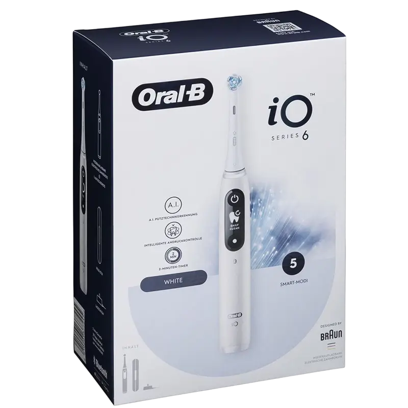 Электрическая зубная щетка Для взрослых Oral-B iO Series 6 Белый