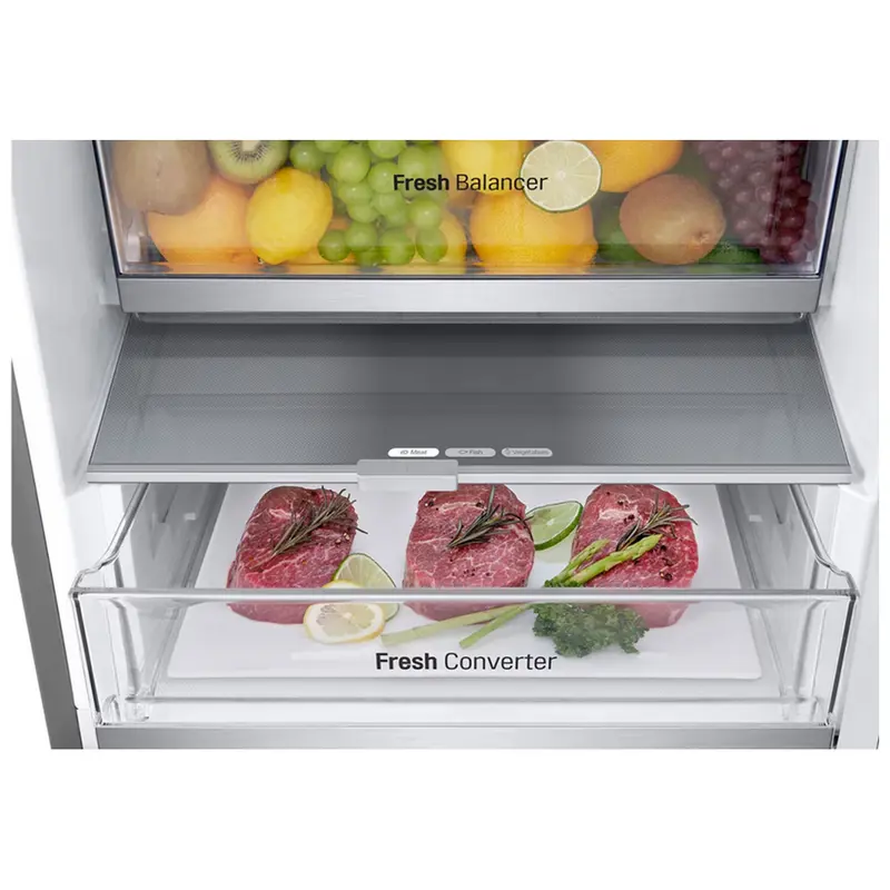 Холодильник LG GBV7280BMB Серебристый