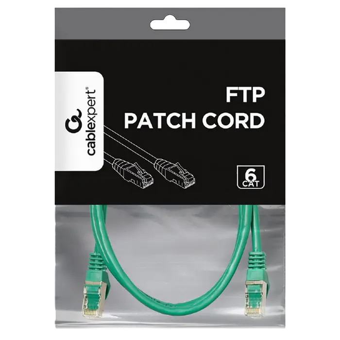 Патч-корд Cablexpert PP6-1M/G Зелёный