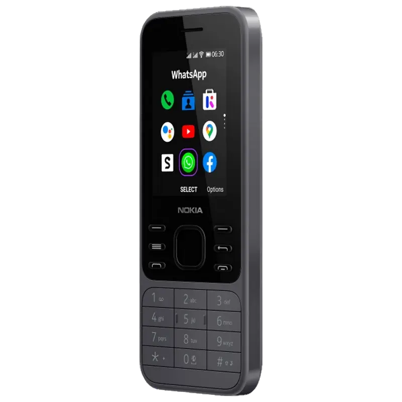 Мобильный телефон Кнопочный Nokia 6300 4G Светлый угольный