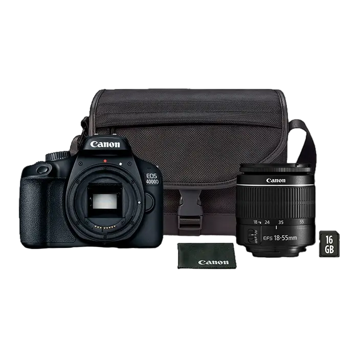Зеркальный фотоаппарат Canon EOS 4000D & EF-S & SB130