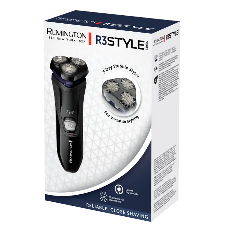 Электробритва мужская Remington R3 Style Series Rotary Чёрный
