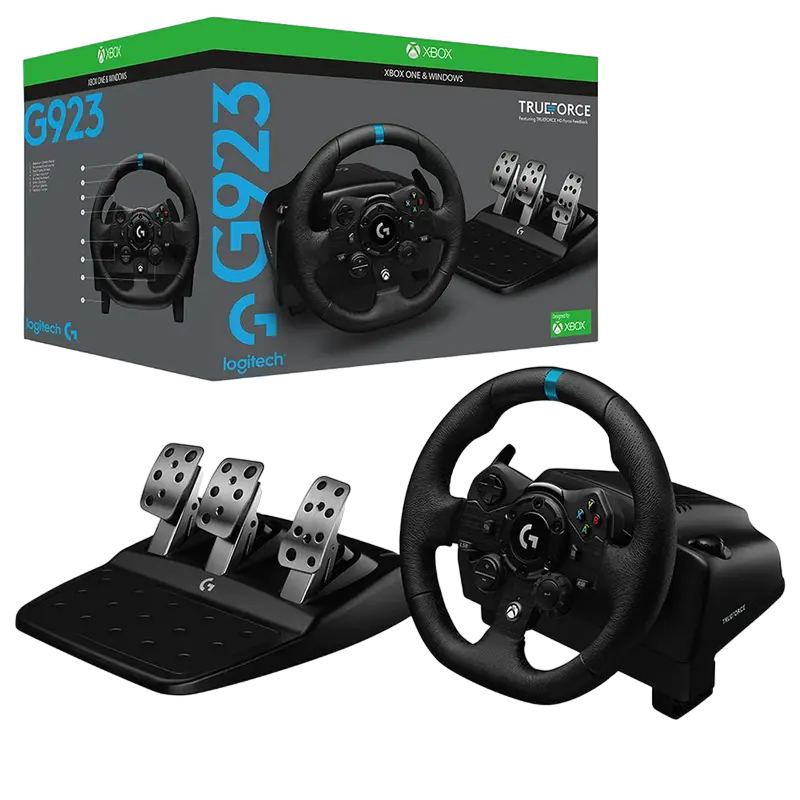 Игровой руль Logitech Driving Force Racing G923 Чёрный