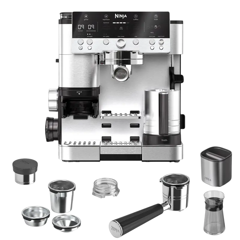 Кофеварка рожковая Ninja ES601EU Нержавеющая сталь