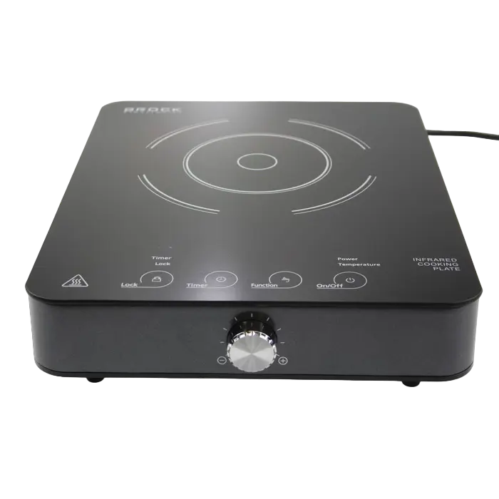 Электрическая настольная плита BROCK HPI1001GY Черный