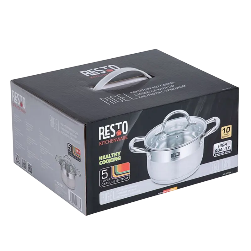 Кастрюля RESTO Rigel RIGEL Нержавеющая сталь