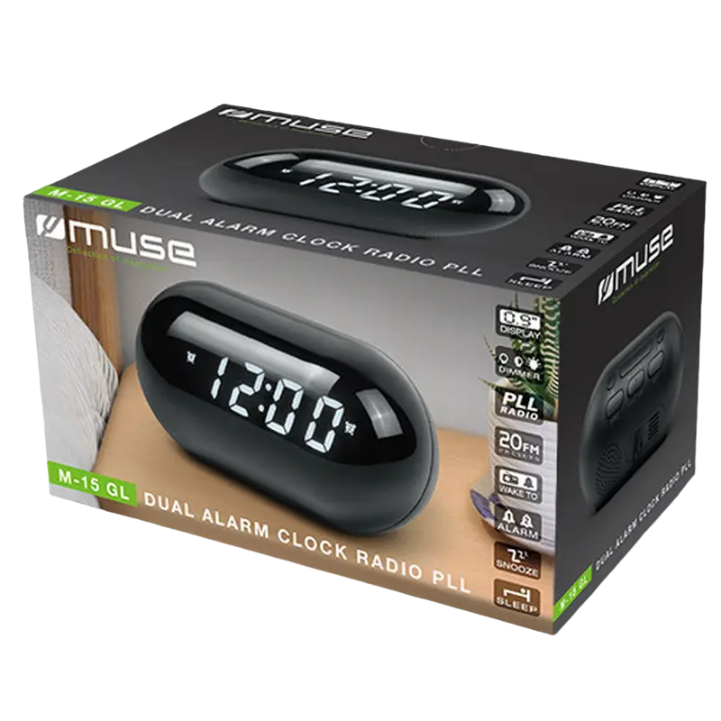 Портативное радио MUSE M-15 GL Чёрный