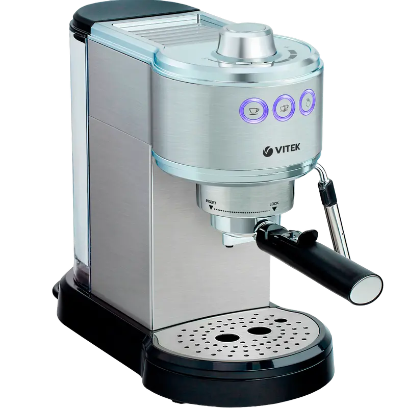 Кофеварка рожковая VITEK VT-1515 Серебристый