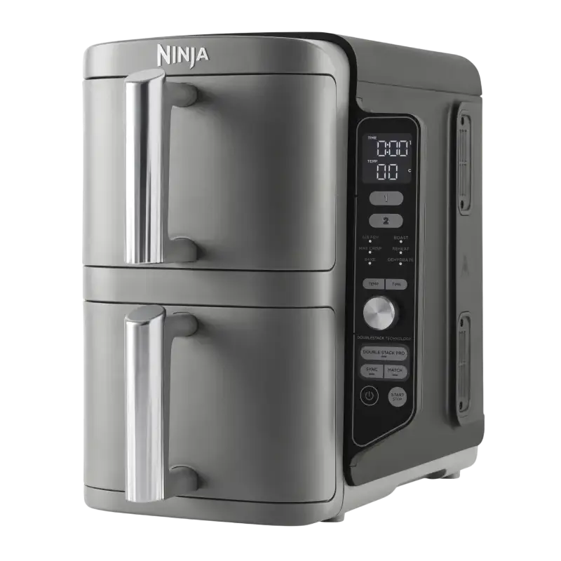Friteuză cu aer cald Ninja Double Stack XL Gri