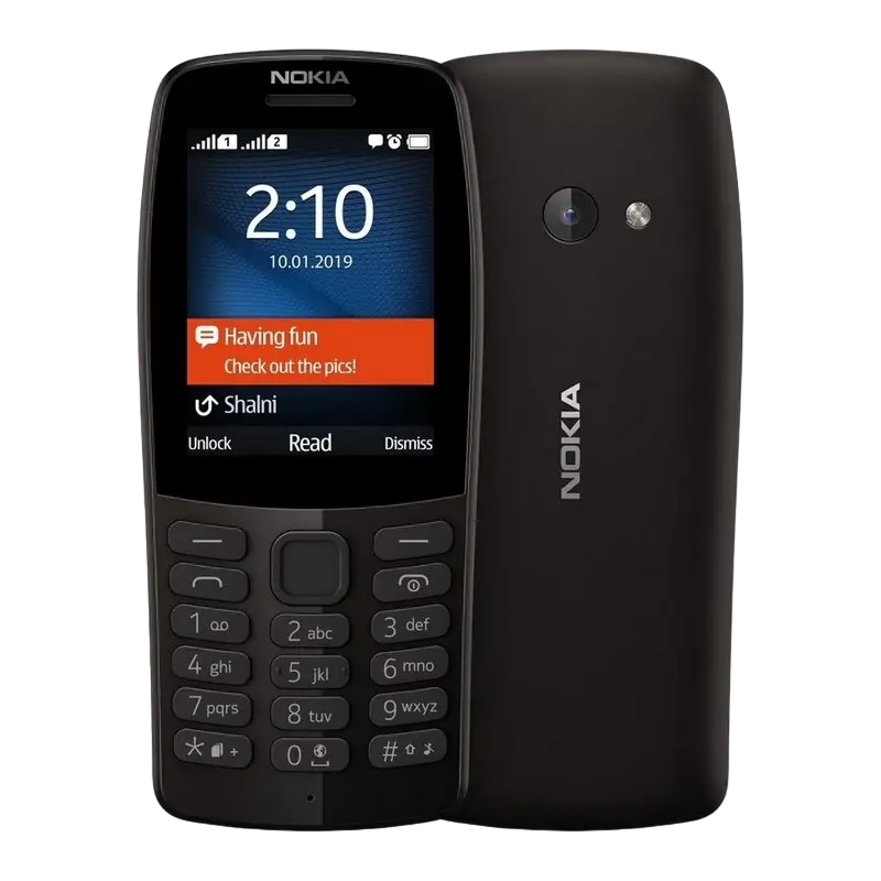 Мобильный телефон Кнопочный Nokia 210 Чёрный