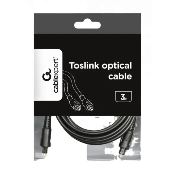 Аудиокабель Cablexpert CC-OPT-3M Черный