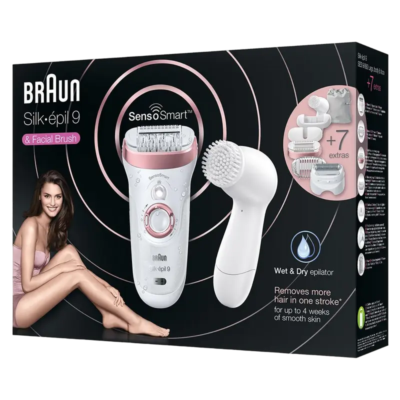 Эпилятор Braun SES9880 Белый/Розовый