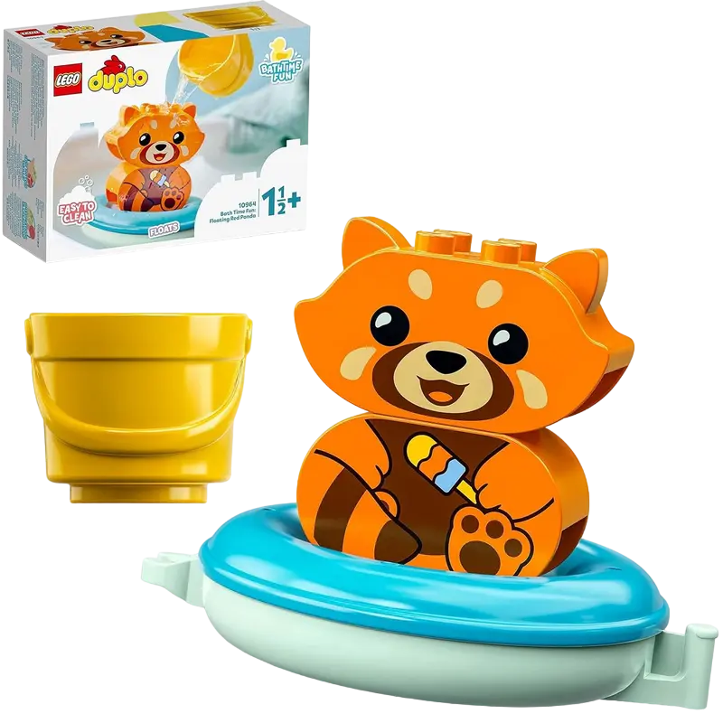 Constructor LEGO Bath Time Fun: Floating Red Panda Multicolor