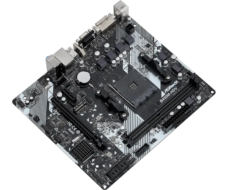 Материнская плата ASRock B450M-HDV R4.0 AM4 Micro-ATX