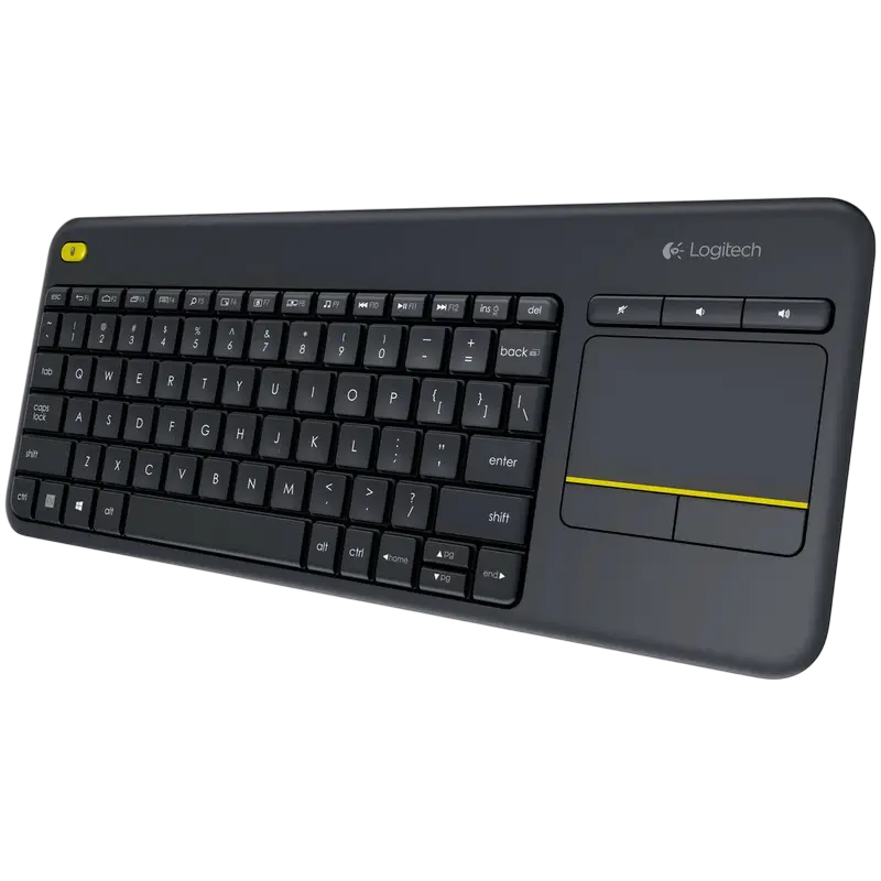 Клавиатура Logitech K400 Plus Мембрана Черный
