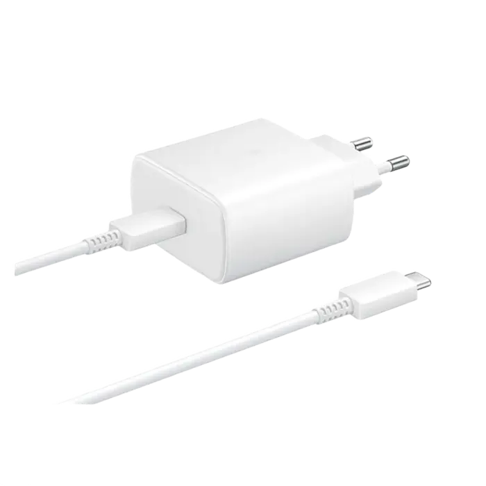 Incărcător auto Samsung Super Fast EP-TA845 with cable Alb