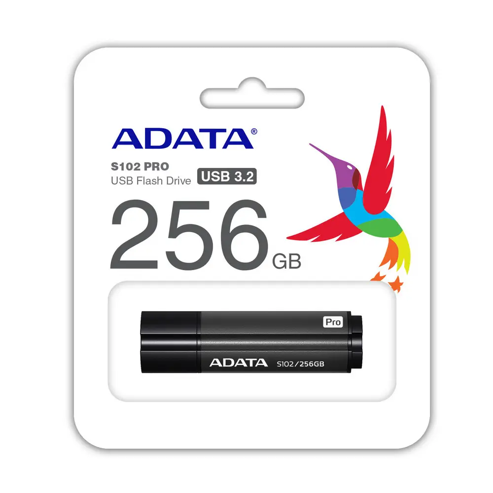 USB Flash накопитель ADATA S102 Pro 256ГБ Серый