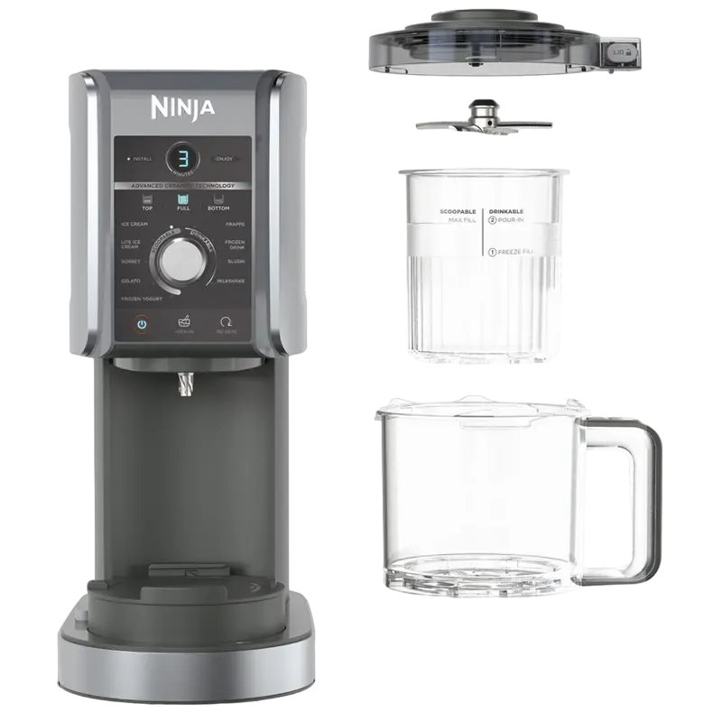Мороженица Ninja NC501EU Серебристый | Черный