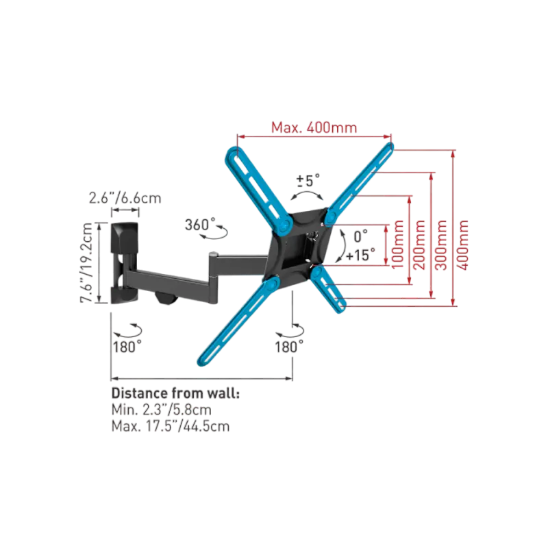 Suport pentru televizor BARKAN 3420 Negru