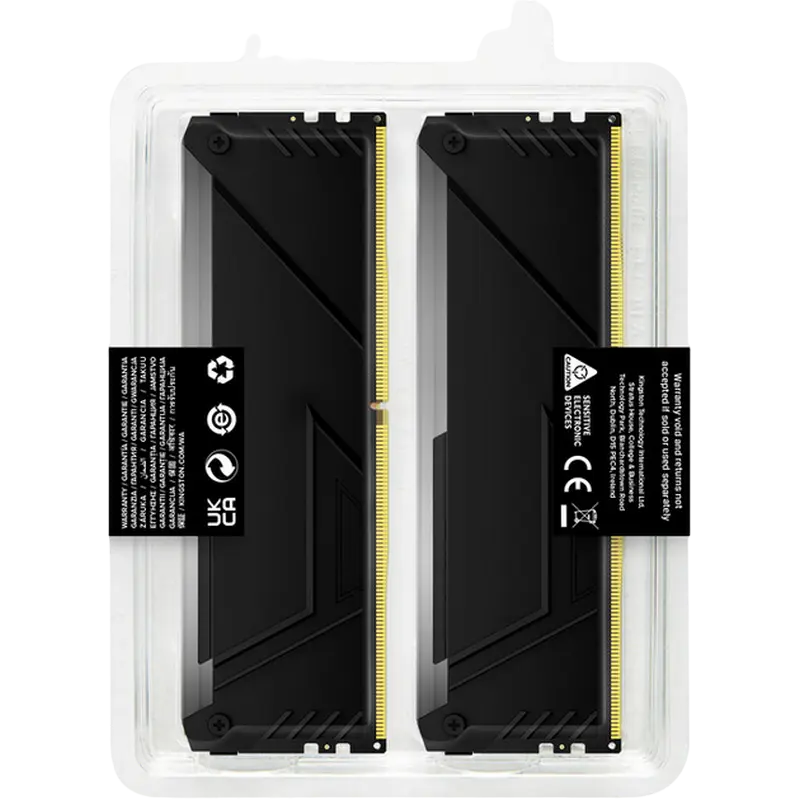 Оперативная память Kingston FURY Beast RGB FURY Beast RGB 32 ГБ Черный, синий