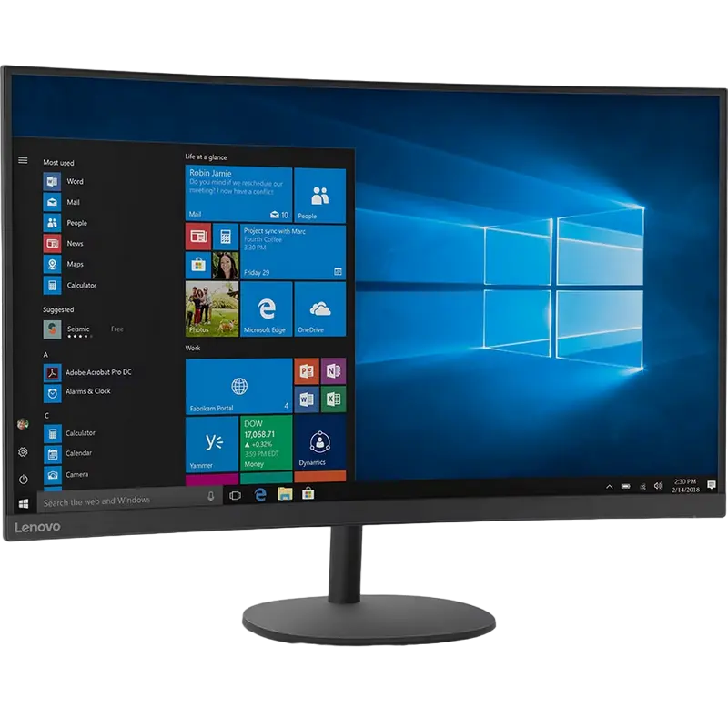 Монитор Lenovo D32qc-20 Чёрный