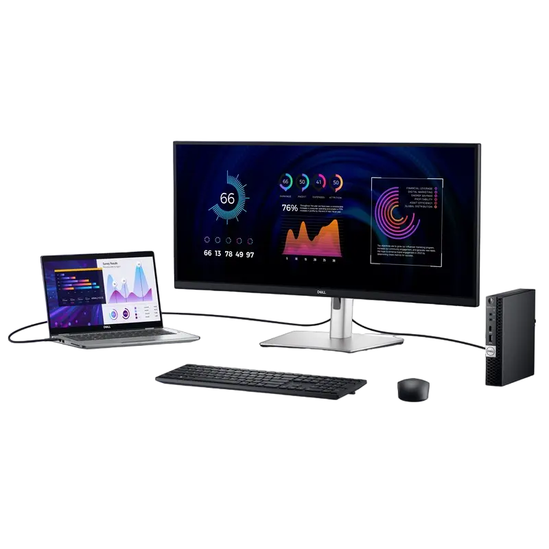 Монитор DELL P3424WE Чёрный | Серебристый