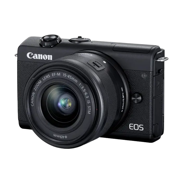 Aparat Foto Mirrorless Canon EOS M200 & EF-M 15-45 IS & EF-M 55-200 IS
