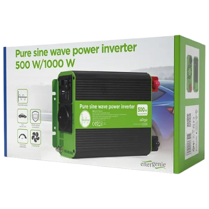 Автомобильный инвертор Energenie EG-PWC-PS500-01 Разноцветный