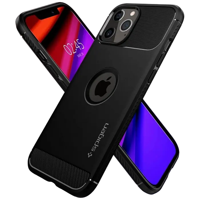 Чехол Spigen Apple iPhone 12/12 Pro Rugged Armor Rugged Armor Матовый черный